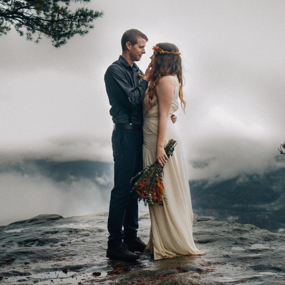 Sold Out Lace Insert Ruched Maxi Gown - Picture 7 of 7